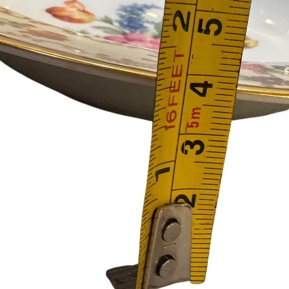 Noritake China Dresalda 3849 Rimmed Soup Bowl Floral Gold Scroll Japan Vintage - Picture 6 of 8